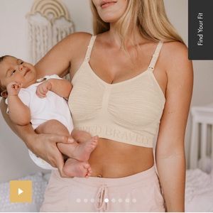 NWT Kindred Bravely Sublime Pumping & Nursing Bra Large - Beige